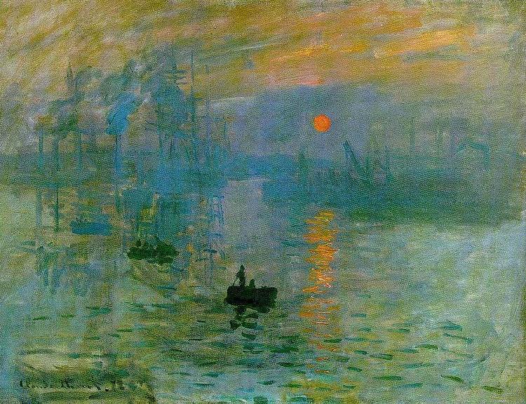 Claude Monet Impression, Sunrise Norge oil painting art